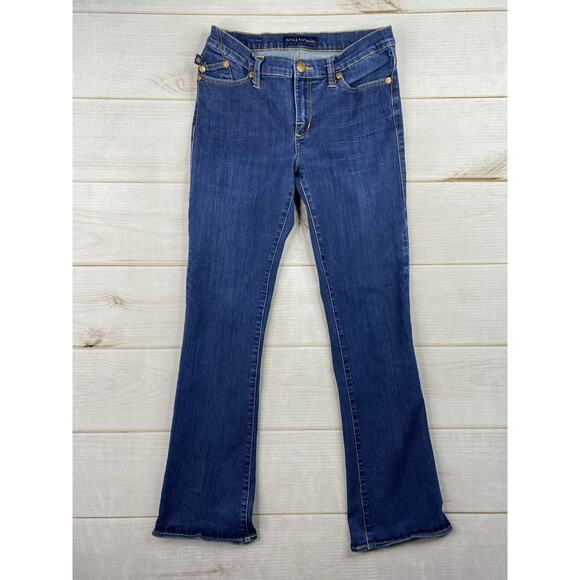 Rock & Republic Kasandra Bootcut Jeans Womens 10 Blue Mid Rise Stretch Denim - Picture 1 of 13